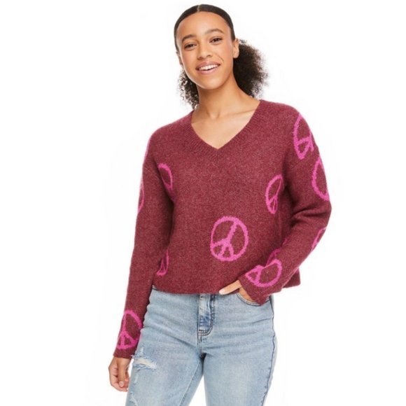 No Bounderies Woman's V-neckline Sweater NWT Suze Medium - Picture 2 of 10